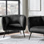 Ruma Black Velvet Chair with Gold/Black Legs | Seating | Rūma