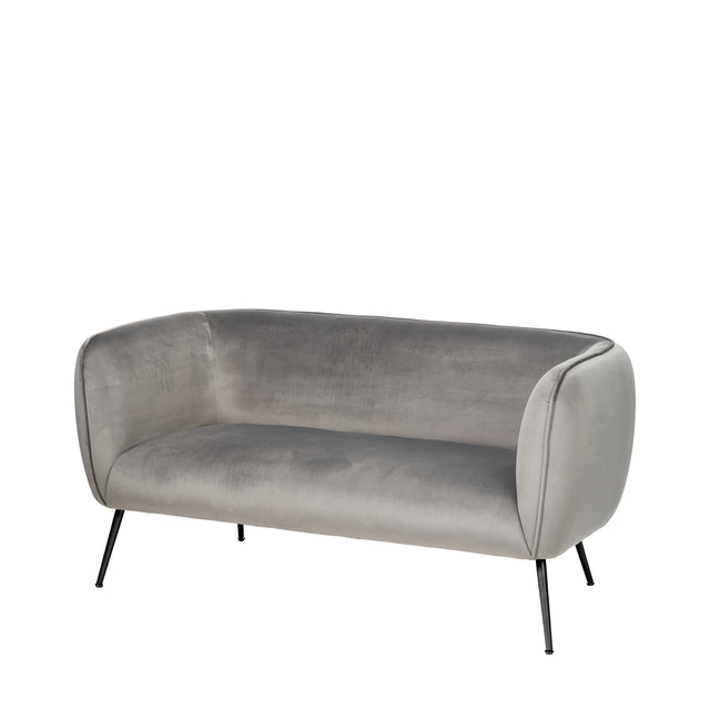 Andrea Dove Grey Velvet Sofa