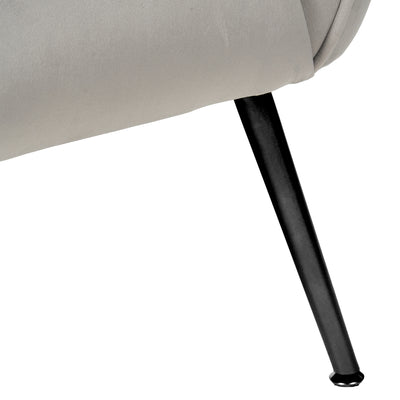 Andrea Dove Grey Velvet Sofa