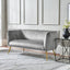 Andrea Dove Grey Velvet Sofa