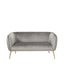 Andrea Dove Grey Velvet Sofa