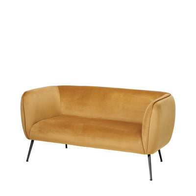 Andrea Gold Velvet Sofa