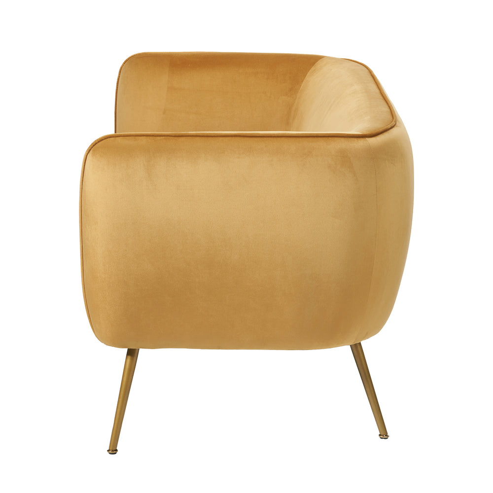 Andrea Gold Velvet Sofa