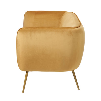 Andrea Gold Velvet Sofa