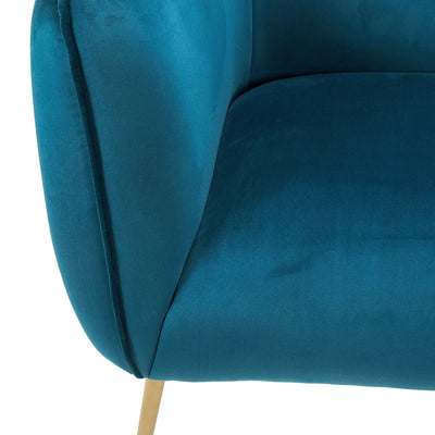 Andrea Blue Velvet Sofa