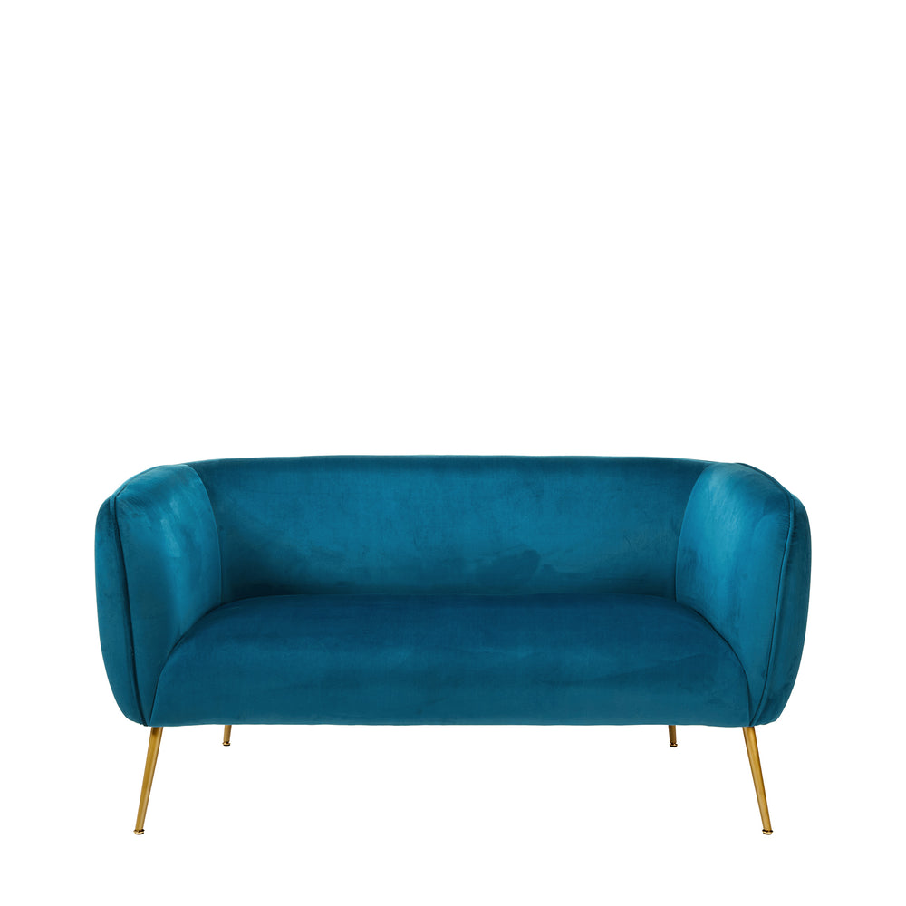 Andrea Blue Velvet Sofa