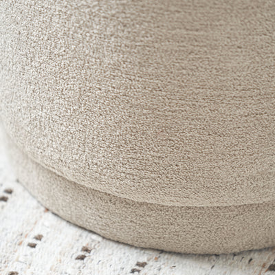 Olbia Taupe Teddy Pouffe