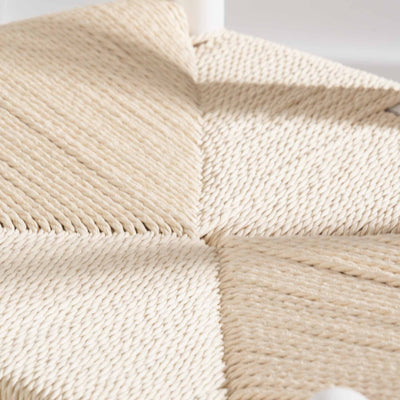 Quinne White and Natural Dining Chair