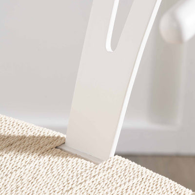 Quinne White and Natural Dining Chair