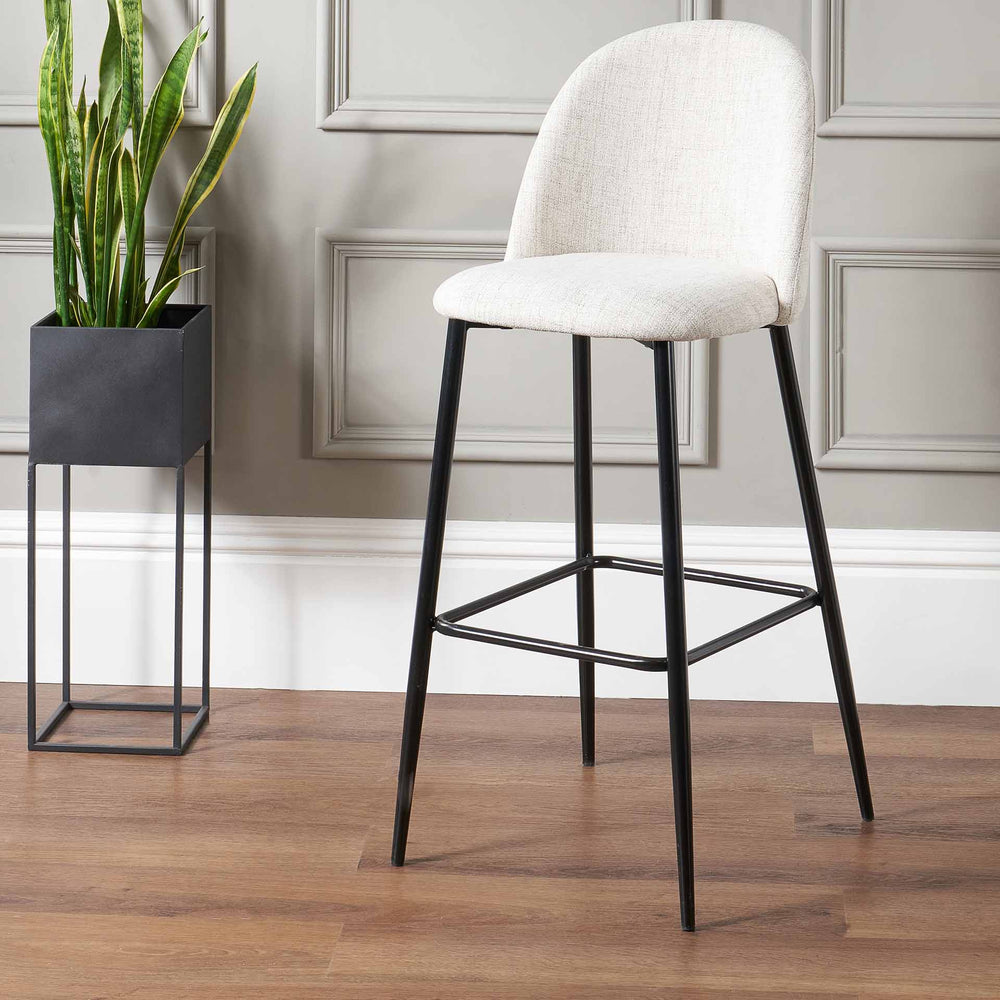 Linen Rack Stool Lea Pebble Linen Bar Stool | Seating