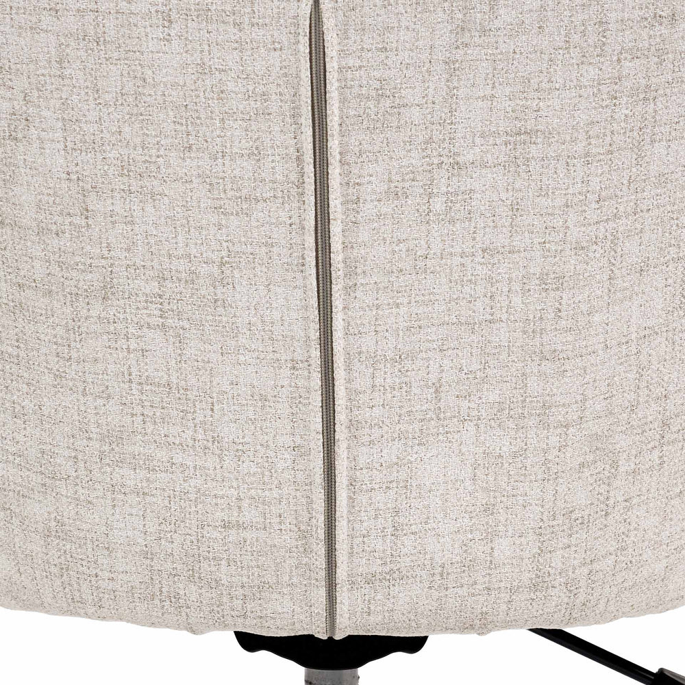Solenne Pebble Linen Swivel Chair