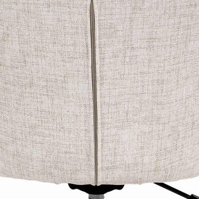 Solenne Pebble Linen Swivel Chair