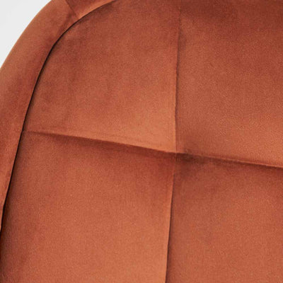 Alva Cinnamon Velvet  Carver Dining Chair
