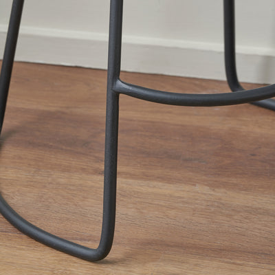 Aldo Vintage Brown Leather Bar Stool