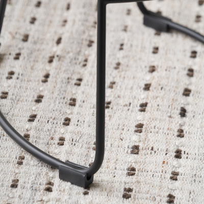 Lovissa Wood and Black Frame Bar Stool