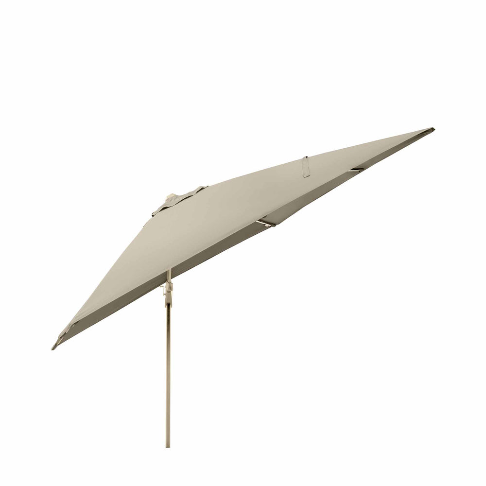 Platinum Glow Challenger Champagne and Sandstone 3m Square Parasol