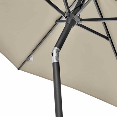 Platinum Riva 2.5m Round Champagne Parasol