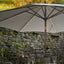 Platinum Glow Defender 3m Round Light Grey Parasol