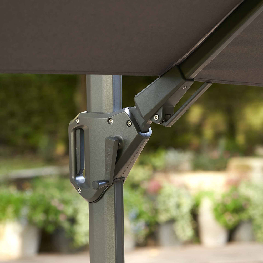 Platinum Glow Challenger Premium Havana Taupe 3m Square Parasol