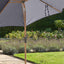 Platinum Riva Anthracite and Teak 3m Round Parasol