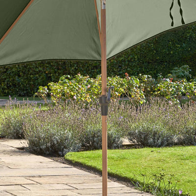 Platinum Riva Olive and Teak 3m Round Parasol