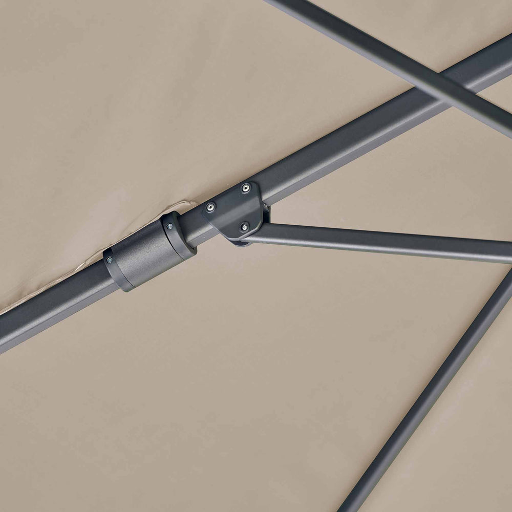 Platinum Challenger Premium Champagne 3.5 x 2.6m Rectangular Parasol