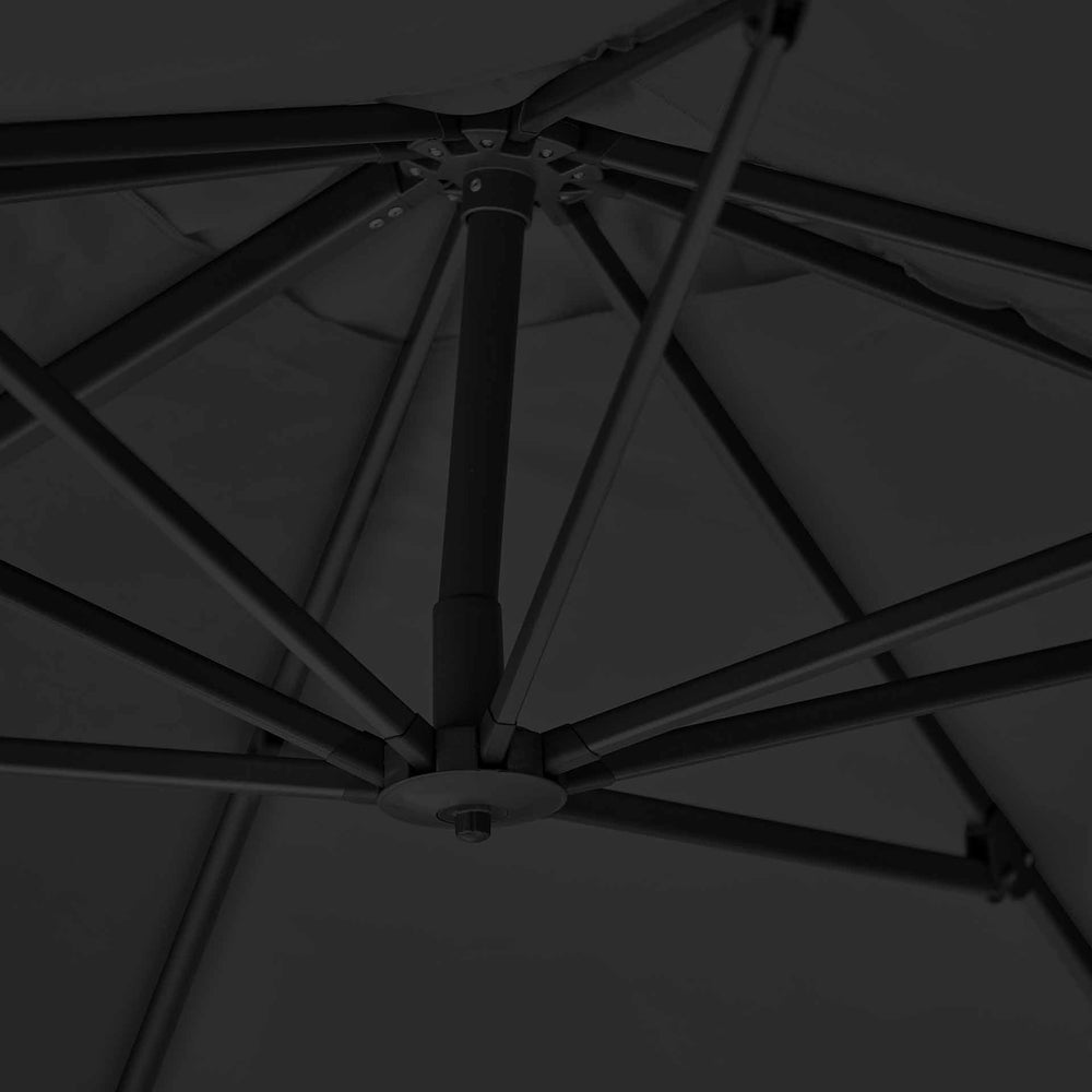 Platinum Challenger Premium Faded Black 3.5 x 2.6m Rectangular Parasol