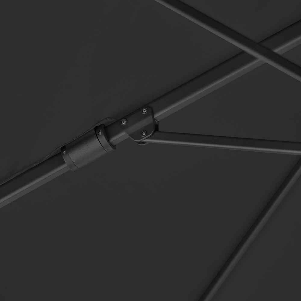 Platinum Challenger Premium Faded Black 3.5 x 2.6m Rectangular Parasol