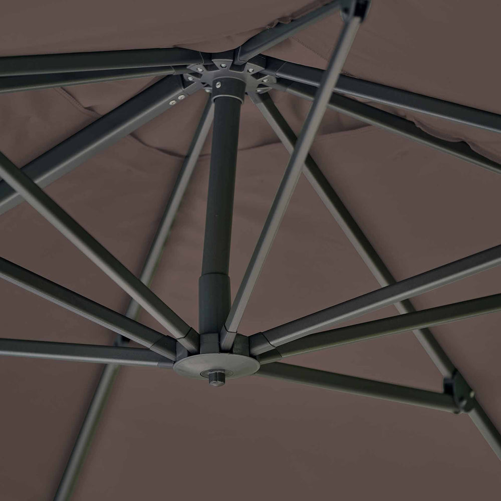 Platinum Challenger Premium Havana Taupe 3.5 x 2.6m Rectangular Parasol