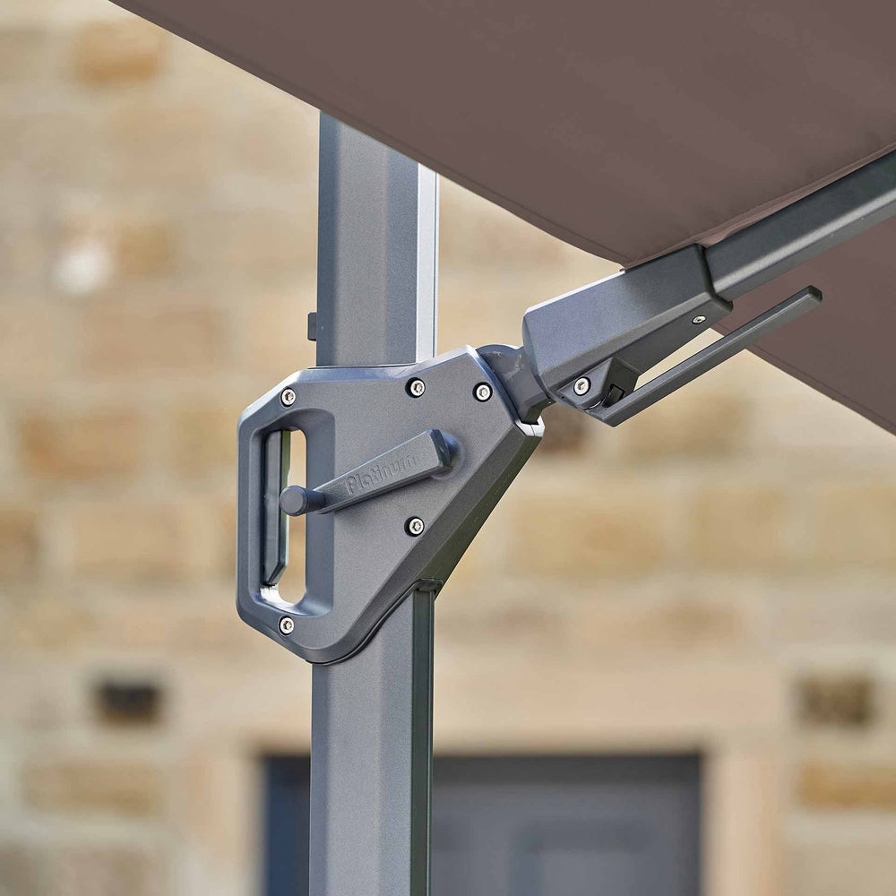 Platinum Challenger Premium Havana Taupe 3.5 x 2.6m Rectangular Parasol