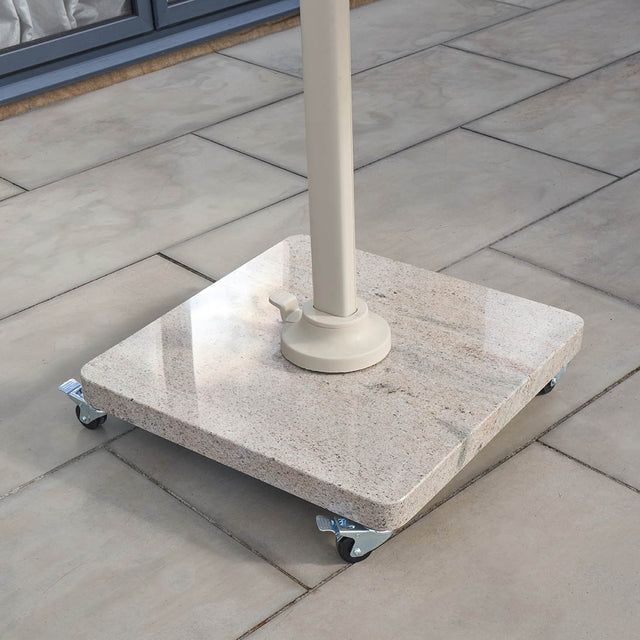 Platinum Venezia Sandstone Granite 90KG Wheeled Parasol Base