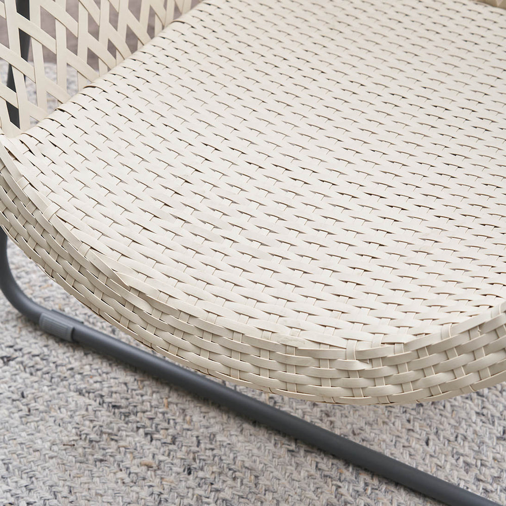 Evia Cream Foldable Garden Chair Set