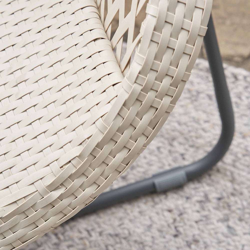 Evia Cream Foldable Garden Chair Set