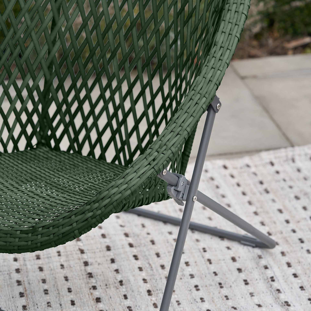 Evia Green Foldable Garden Chair Set