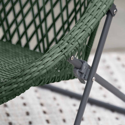 Evia Green Foldable Garden Chair Set