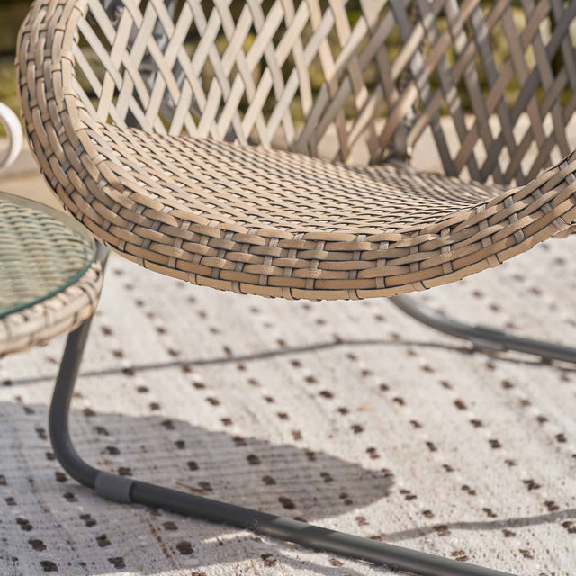 Tobs Grey Foldable Garden Chair Set