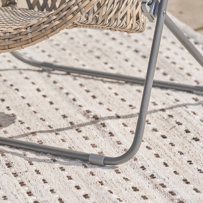 Evia Grey Foldable Garden Chair Set