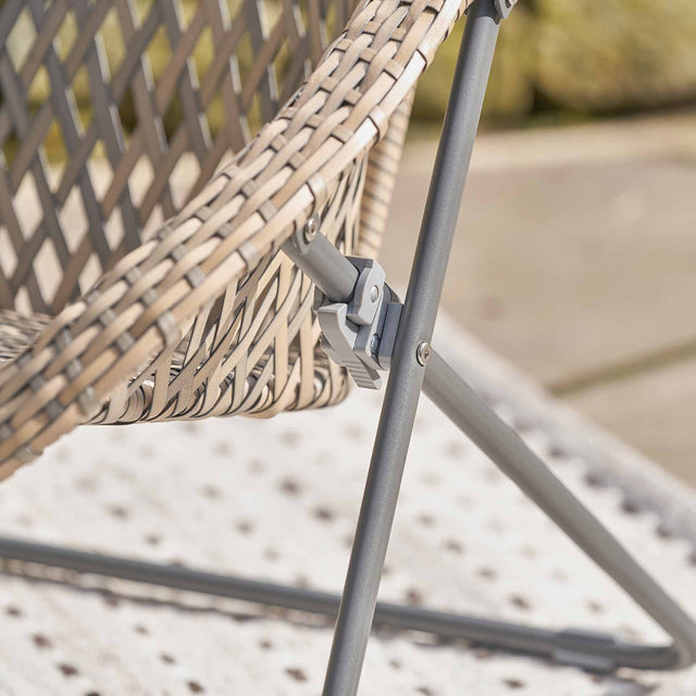 Tobs Grey Foldable Garden Chair Set