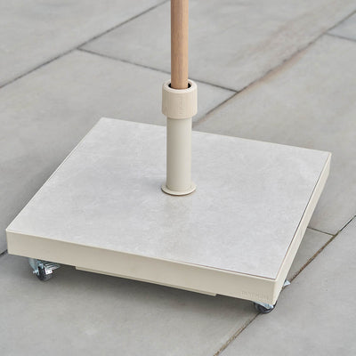 Platinum Ceramica Sandstone 40KG (when filled) Wheeled Parasol Base