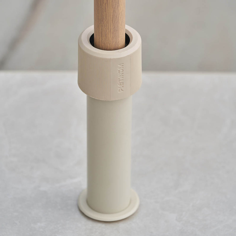 Platinum Ceramica Sandstone 40KG (when filled) Wheeled Parasol Base