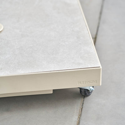 Platinum Ceramica Sandstone 40KG (when filled) Wheeled Parasol Base