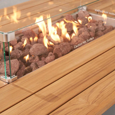 Oslo Anthracite Outdoor Corner Set with Fire Pit