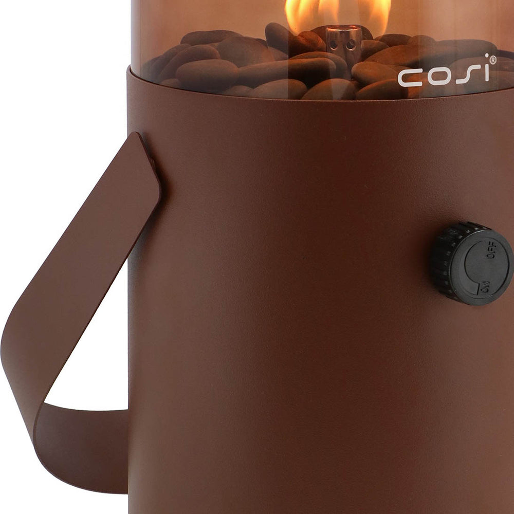 Cosiscoop Mocha Brown and Smoked Fire Lantern