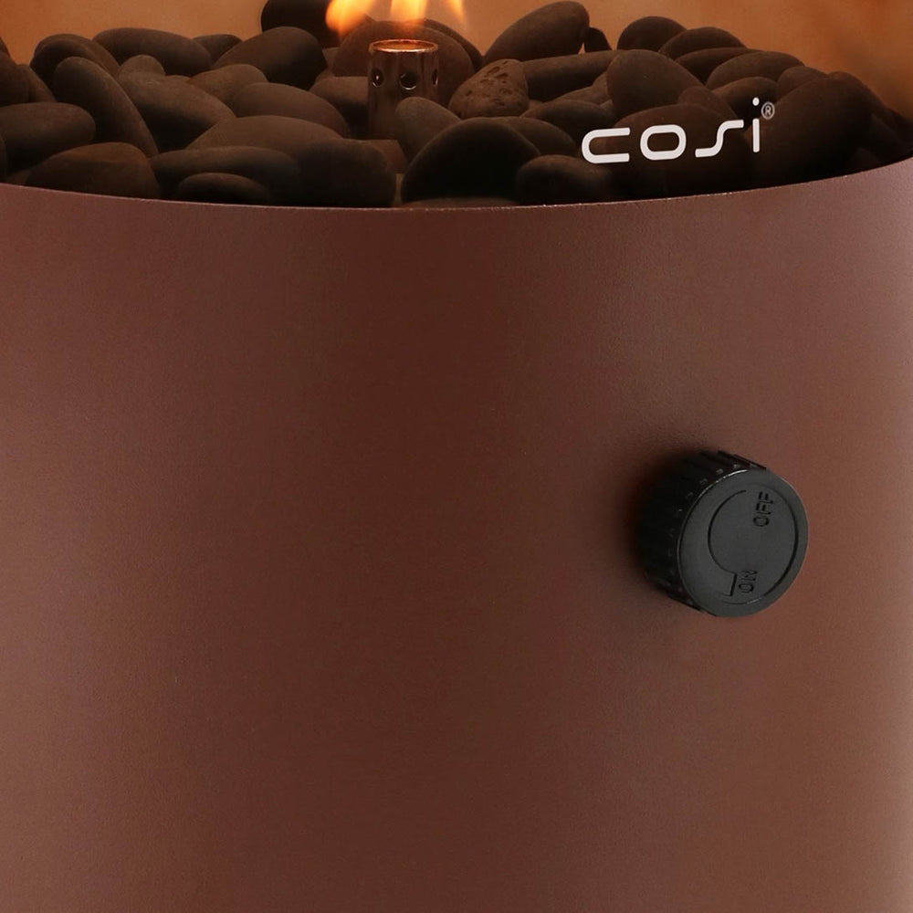 Cosi XL Mocha Brown and Smoked Fire Lantern