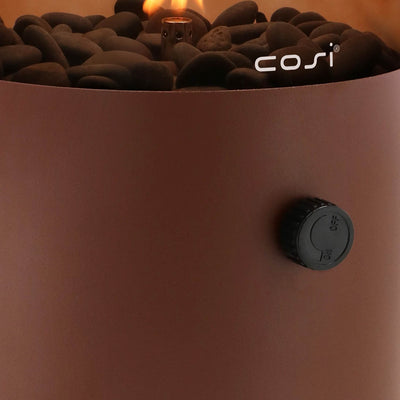 Cosi XL Mocha Brown and Smoked Fire Lantern