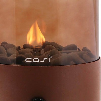 Cosi XL Mocha Brown and Smoked Fire Lantern