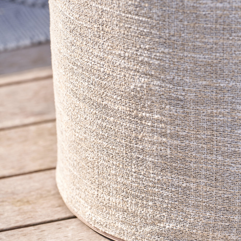 Cosipouf Comfort Tall Round Natural Heated Pouffe 45x45cm