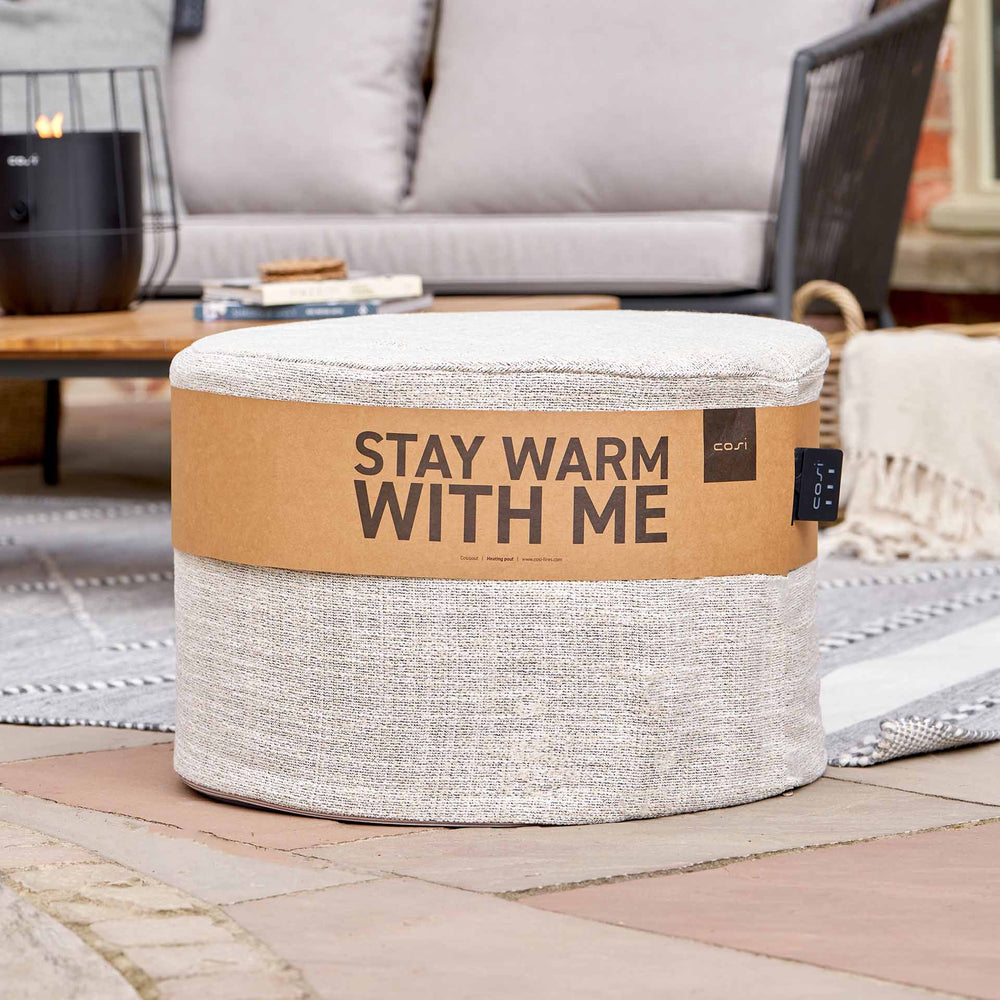 Cosipouf Comfort Natural Short Round 60x38cm High