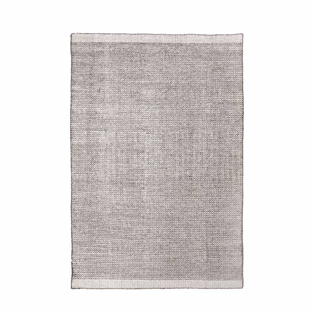 Indoor Outdoor Recycled Graphite Basket Weave Design Rug