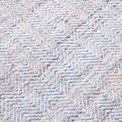 Indoor Outdoor Recycled Aqua Blue Inca Design Rug